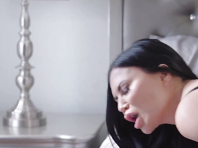 MILF cougar with big fake boobs Jasmine Jae fucking in stockings