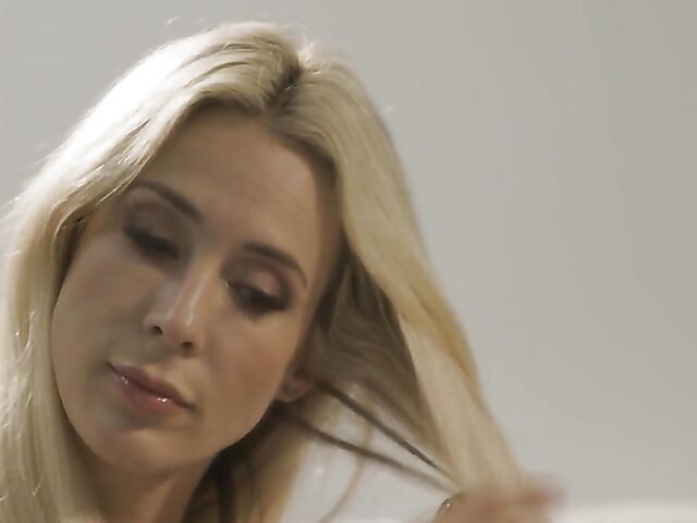 Casey Calvert fucks a black cock in the bedroom