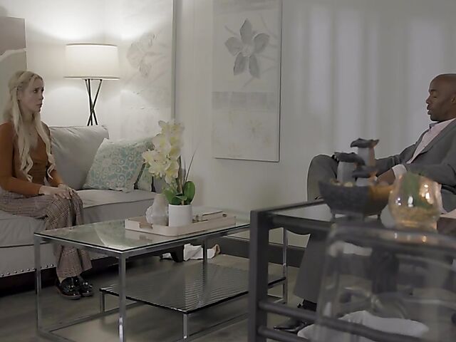 Casey Calvert fucks a black cock in the bedroom