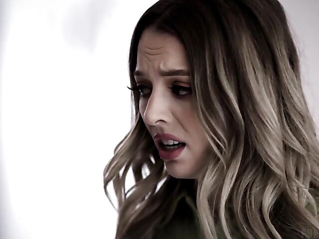 Small tits girl Lily Larimar in bed with an experienced man