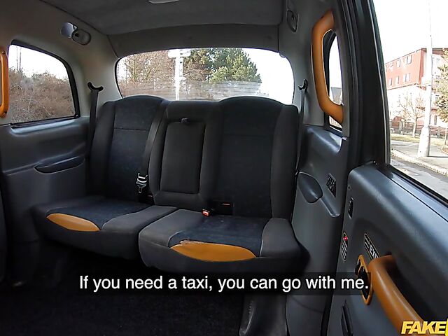 Hairy pussy fuck in fake taxi with breasty Didi Zerati