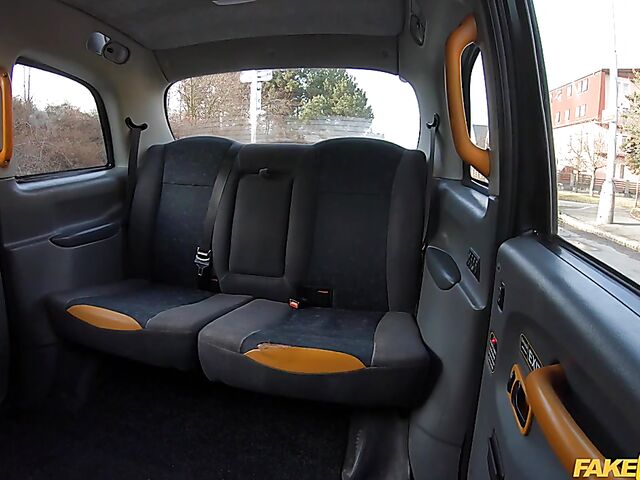 Hairy pussy fuck in fake taxi with breasty Didi Zerati