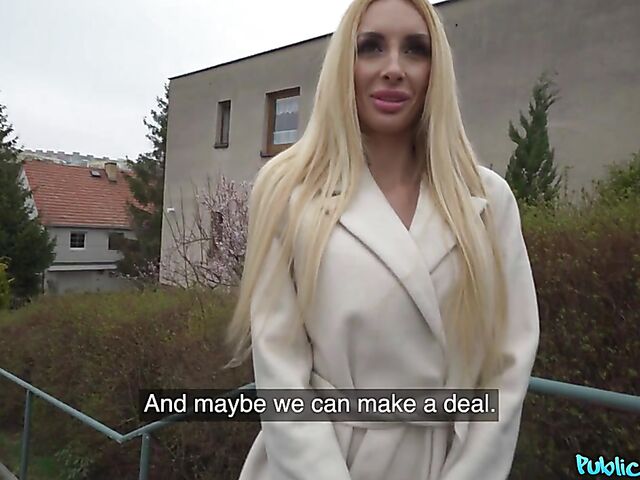 Long-haired Anita Blanche fucking for money POV style