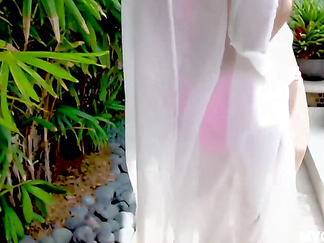 Mackenzie Mace - POV skinny bikini girl banging in the backyard