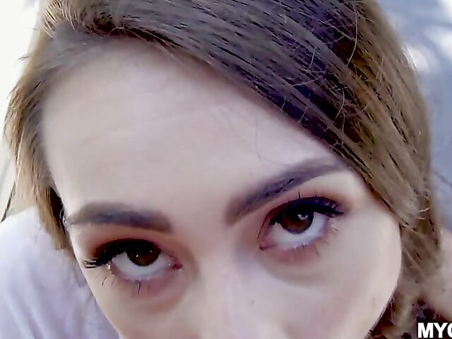 Mackenzie Mace - POV skinny bikini girl banging in the backyard