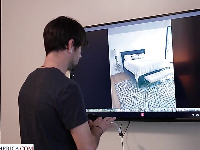 Fixing Lilly Hall's TV and fucking her hot pussy in Neighbor Affair