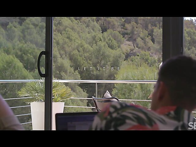 Sexy brunette Claudia Bavel is always horny on vacation