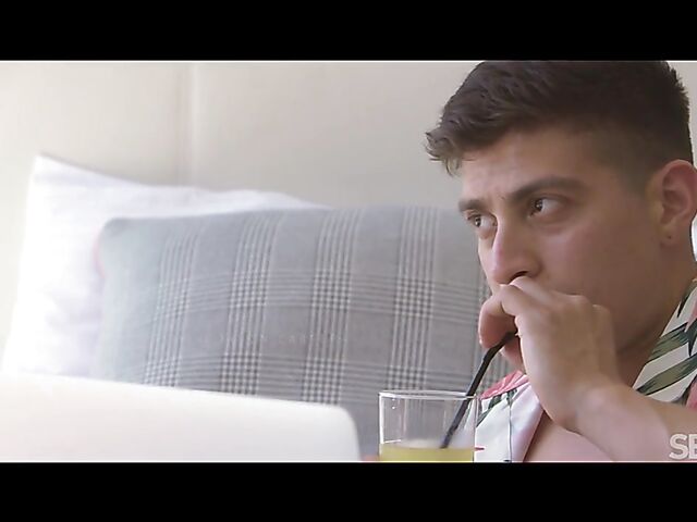 Sexy brunette Claudia Bavel is always horny on vacation