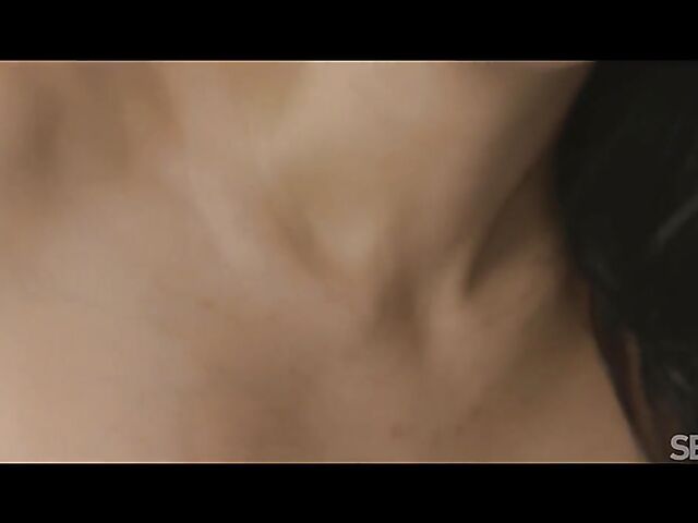 Sexy brunette Claudia Bavel is always horny on vacation