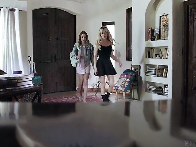 Foster family lesbian sex with Rachael Cavalli and Kyler Quinn