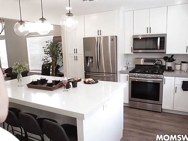 2 on 2 boy on milf foursome with busty moms Audrey Madison and Alura Jenson