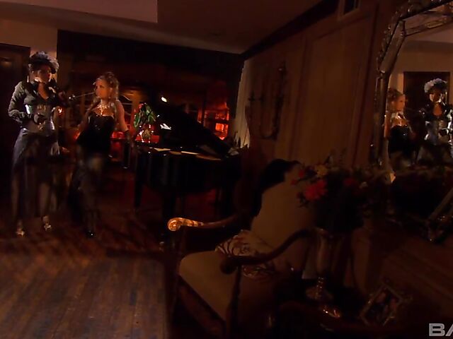 19th century sex and modern days pornstars in Bluebird Films porn movie Elegance