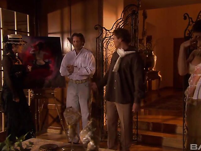 19th century sex and modern days pornstars in Bluebird Films porn movie Elegance