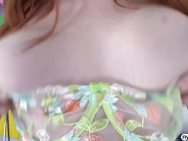 Oil sex and squirt on cock with young big ass redhead Arietta Adams