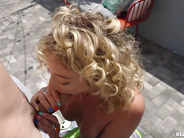 Public sex with frisky cheerleader Susie Stellar