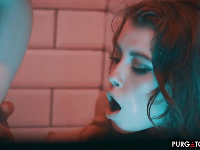 Tattooed anal with a pierced cock featuring Eden Ivy