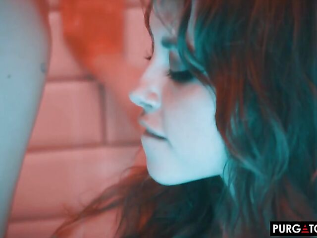 Tattooed anal with a pierced cock featuring Eden Ivy