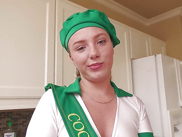 Teen rimming and fucking in girl scout uniform featuring Dixie Lynn