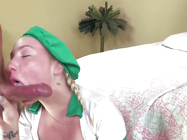 Teen rimming and fucking in girl scout uniform featuring Dixie Lynn