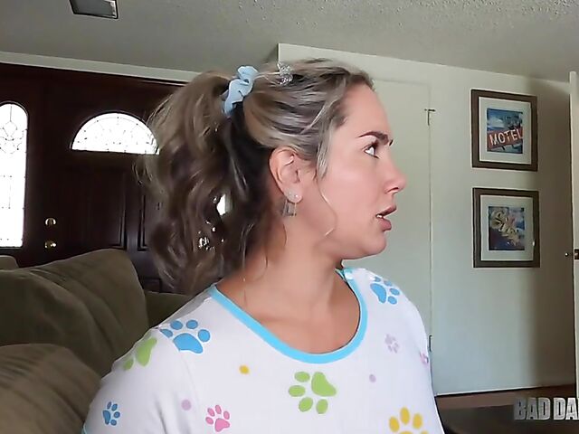 Misty Meaner - Stepdaughter POV with bad daddy fucking her nice innie pussy