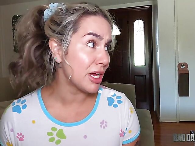 Misty Meaner - Stepdaughter POV with bad daddy fucking her nice innie pussy