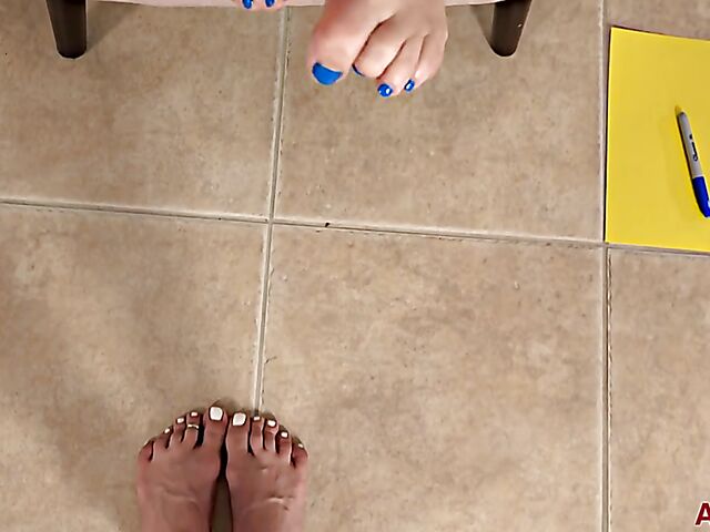 Quinn Waters - MILF feet and big breasts solo