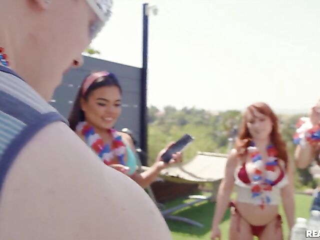Independence Day sex party with Alexia Anders and Alice Marie