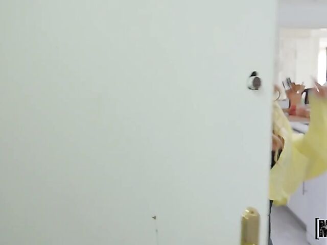 Office MILF Lily Veroni fucks a lucky young handyman