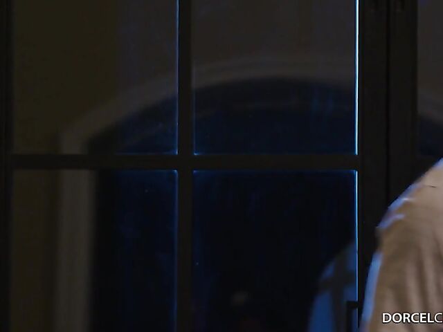 Short haired blonde Skye Blue is full of passion