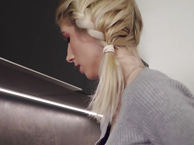 Old and young with sexy blonde housemaid Missy Luv