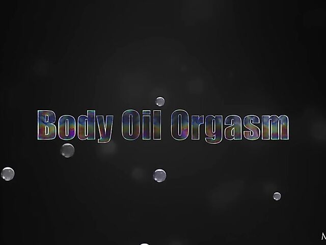 Oil solo with sexy wet brunette Mia Trejsi