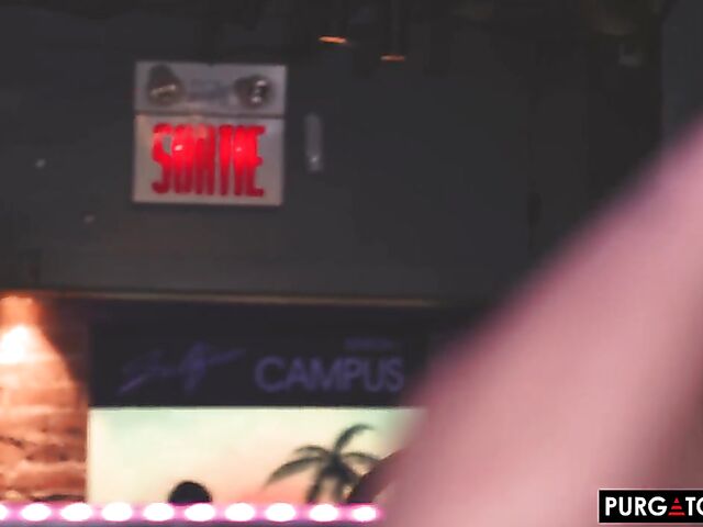 Lesbian bar sex with hot Sky Pierce and Shana Lane