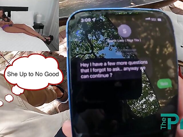 She wants him to cum on her sexy fake boobs