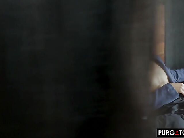 Harley Haze masturbates and watches her boyfriend fuck slim milf Jamie Michelle