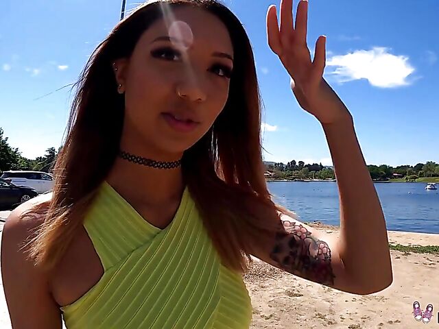 Kimora Quin - Exotic teen POV public park adventure