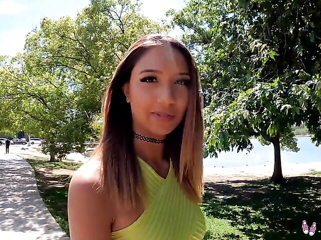 Kimora Quin - Exotic teen POV public park adventure