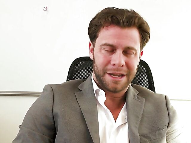 Office anal in stockings with Jesse Pony