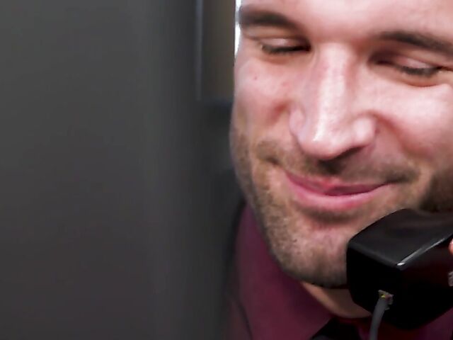 Anal office slut April Olsen gets fucked in the ass