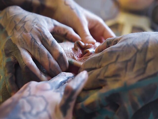 Lesbian tattoo madness and strap on anal with Anuskatzz and Nux Vomica