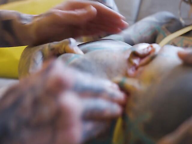 Lesbian tattoo madness and strap on anal with Anuskatzz and Nux Vomica