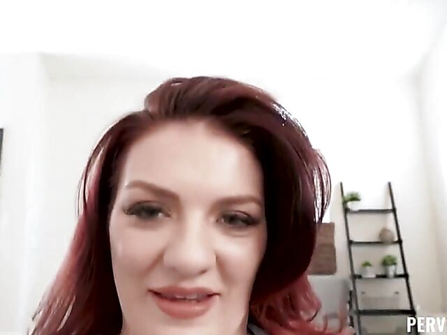 Emmy Demure - Busty redhead MILF POV fucked for your enjoyment