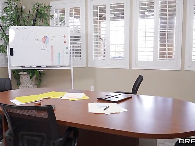 Alexis Tae - Skinny ebony interracial anal at work