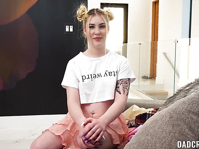 Interracial POV with pale white stepdaughter Indie Rose