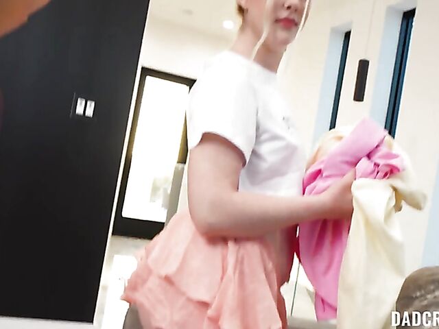 Interracial POV with pale white stepdaughter Indie Rose