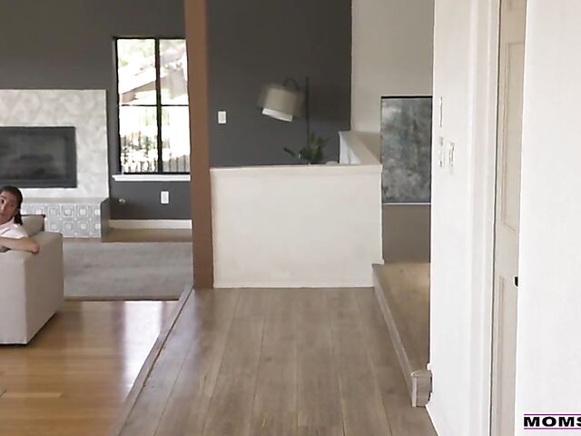 Cute redhead stepmom April Snow wants that asian cock