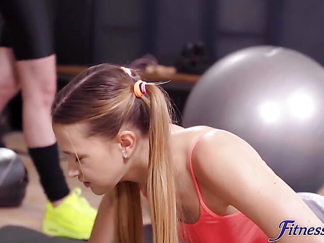 Eve Sweet & Ivi Rein - Lesbian fitness lovers at the gym