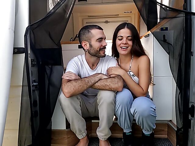 Dana & Kuka - Nice amateur couple sex in their travel van