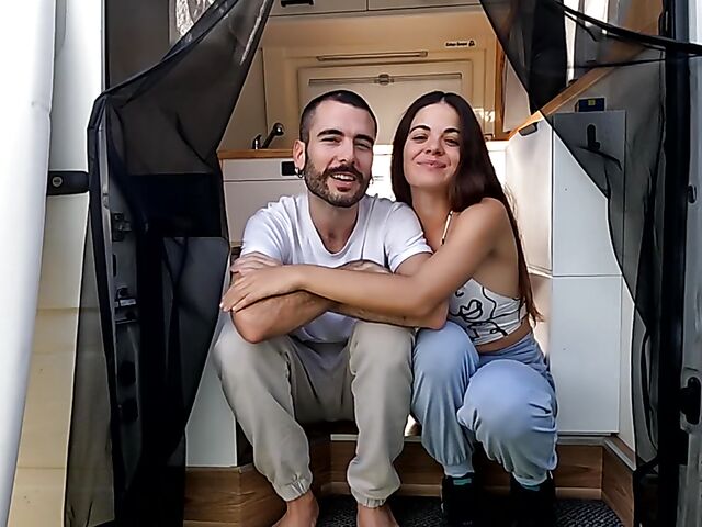 Dana & Kuka - Nice amateur couple sex in their travel van