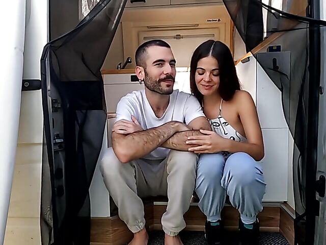 Dana & Kuka - Nice amateur couple sex in their travel van