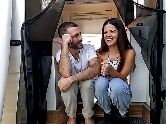 Dana & Kuka - Nice amateur couple sex in their travel van